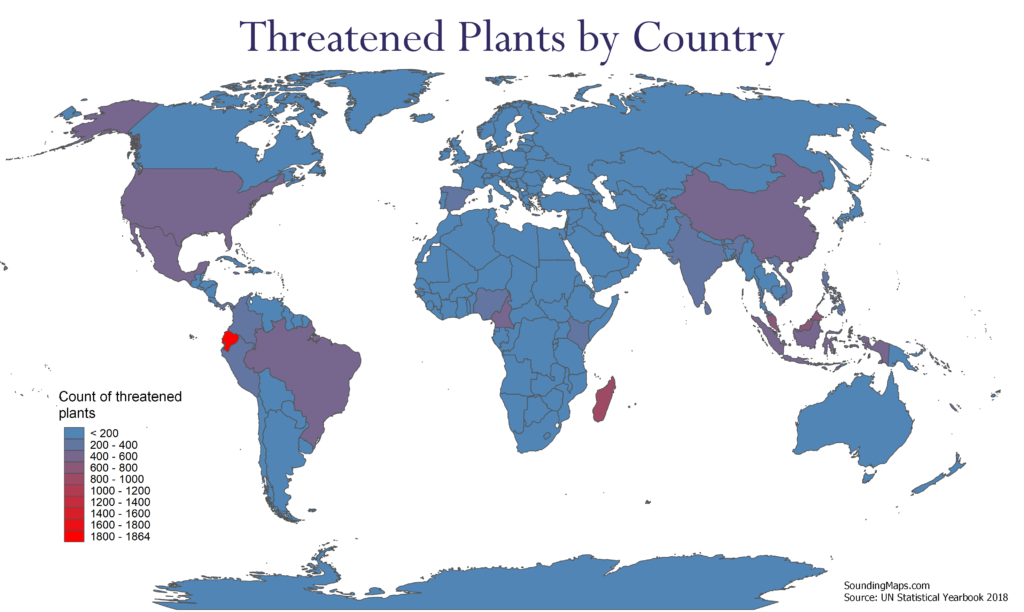 Map of Threatened Plants