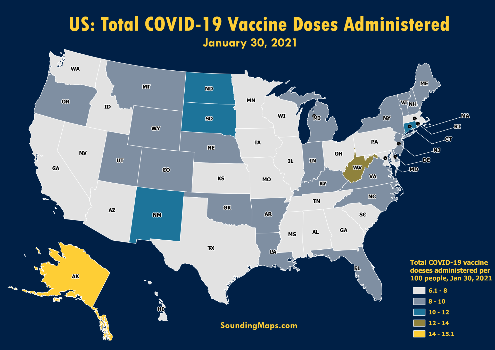 US Map Covid-19 Vaccine