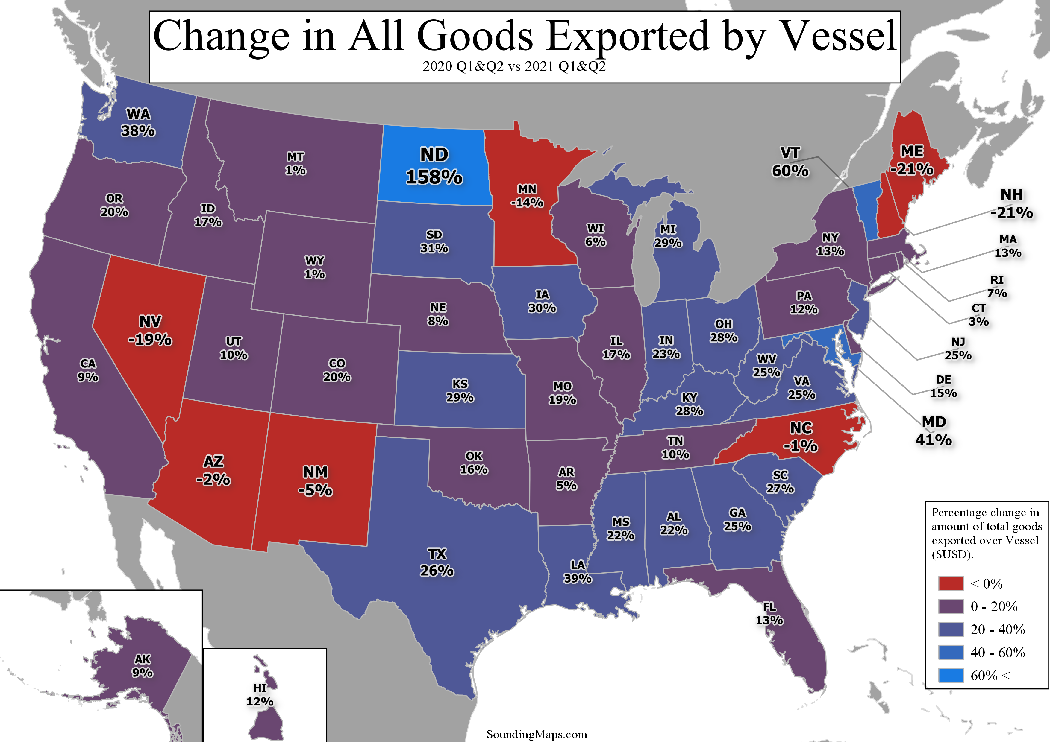 Vessel Exports by State