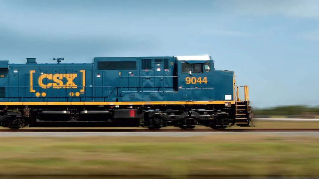 CSX train heads to its next destination