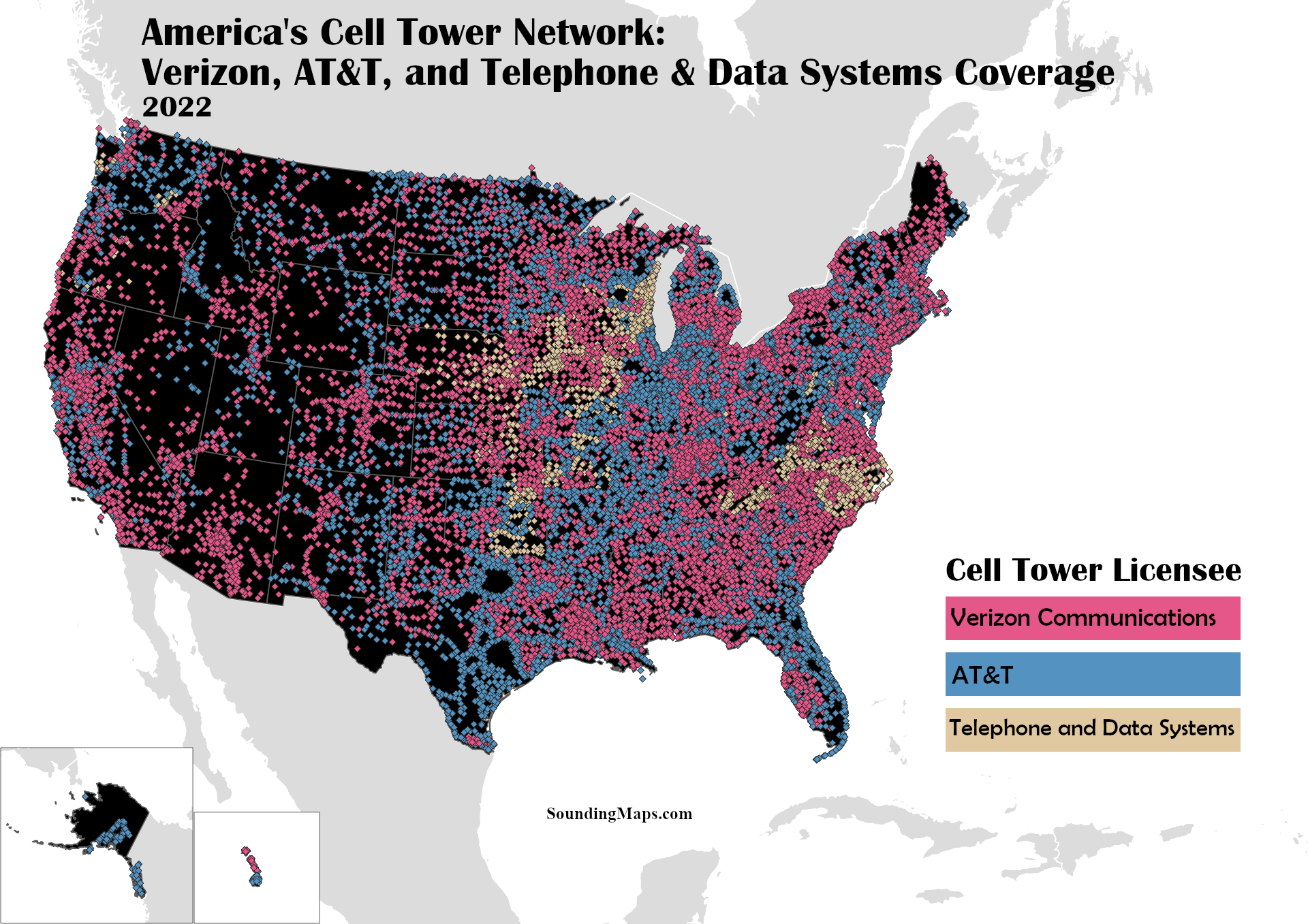 Usa Celltower Map 