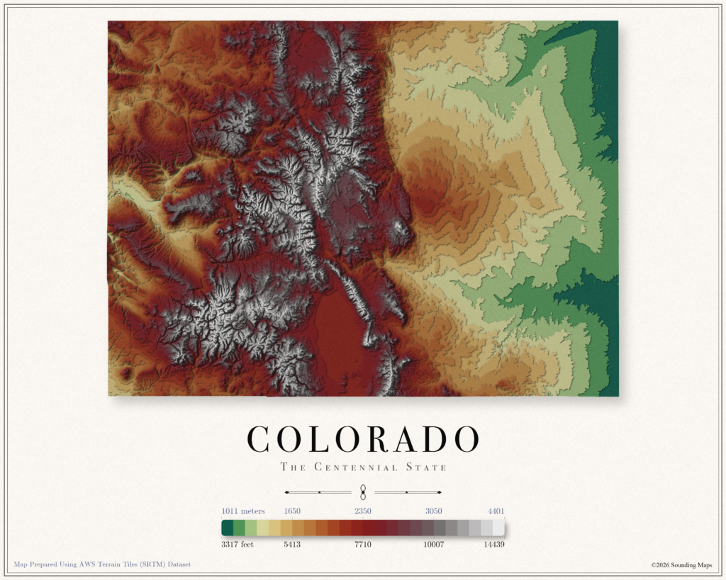 Colorado Elevation Map